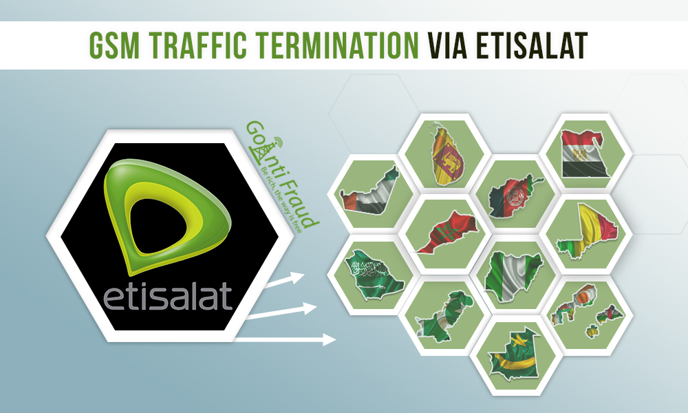 GSM терминация трафика: мобильный оператор Etisalat