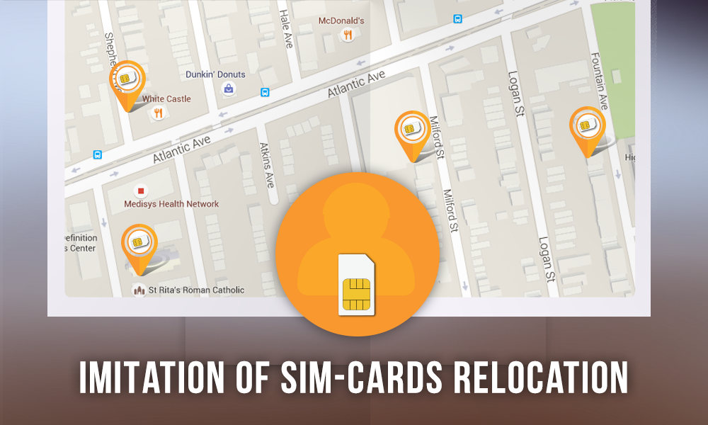SIM Cards Movement Simulation 