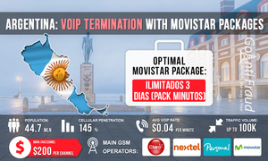Argentina: VoIP Termination with Movistar plans