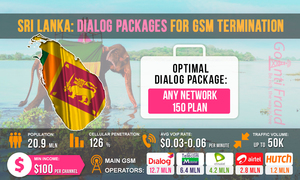 Sri Lanka: Dialog packages for GSM termination