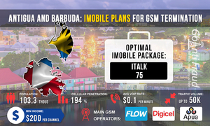 Antigua and Barbuda: iMobile plans for GSM termination