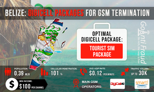 Белиз: пакеты DigiCell для GSM терминации