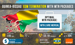 Guinea-Bissau: GSM Termination with MTN Packages