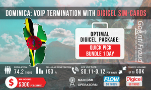 Dominica: VoIP termination with Digicel SIM cards 