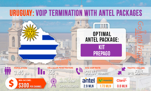 Uruguay: VoIP Termination with Antel Tariff Plans