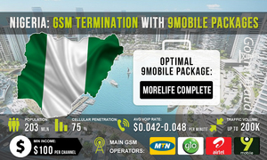 Nigeria: GSM termination with 9mobile packages