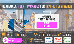 Guatemala: Tuenti Packages for Traffic Termination