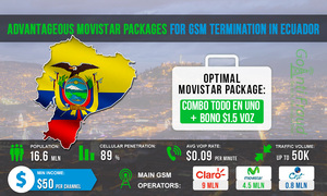 Ecuador: Advantageous Movistar Packages for GSM Termination