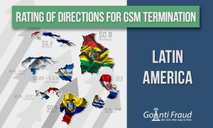 Рейтинг направлений для GSM терминации в Латинской Америке