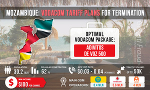 Мозамбик: тарифные планы Vodacom для терминации