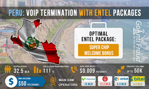 Перу: VoIP терминация с пакетами Entel
