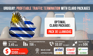 Uruguay: Profitable Traffic Termination with Claro Packages