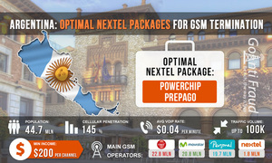 Argentina: the best Nextel plans for GSM termination