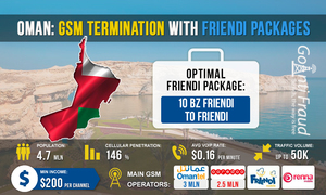 Oman: GSM termination with Friendi package