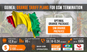 Гвинея: тарифные планы Orange для GSM терминации