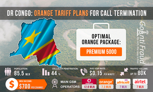 DR Congo: Orange tariff plans for call termination