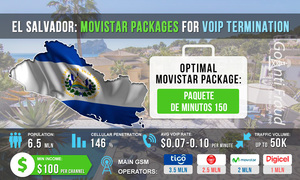 El Salvador: Movistar packages for VoIP termination